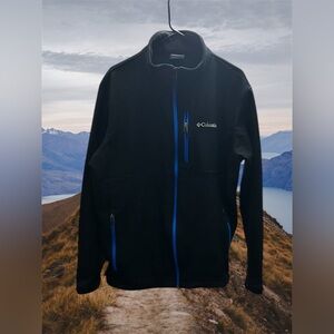Columbia Men's Performance Jacket in Black with Blue Highlights